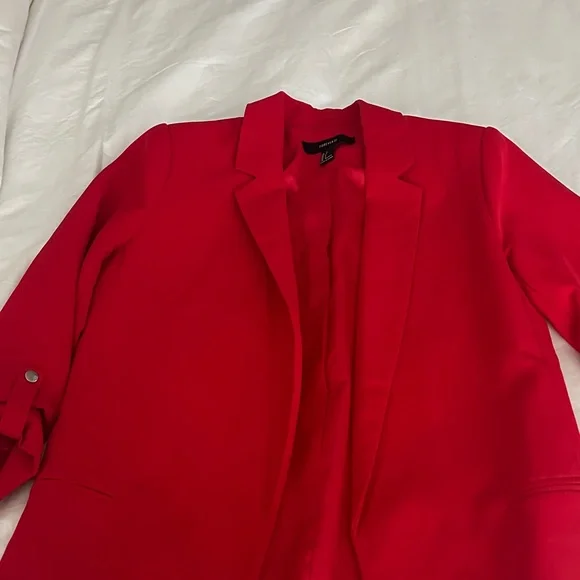 Forever 21 Bold Red Blazer - Picture 3 of 6